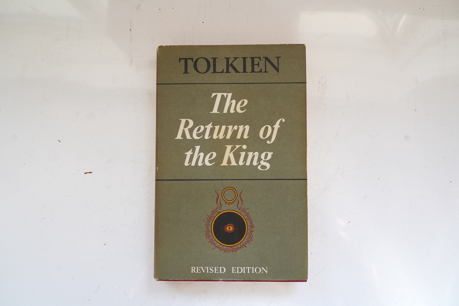 Tolkien, J.R.R. - The Lord of the Rings. 2nd edition, 6th impression, 3 vols. text map and 3 folded maps (all with outline colour); publisher's cloth and d/wrappers. 1971; sold with: Hemingway, Ernest - Across the River